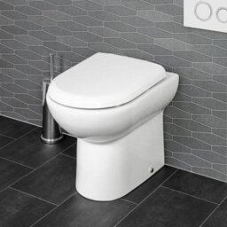 Affine 1100 mm Bathroom Vanity Unit Basin Toilet Combined Furniture Right Hand White - thumbnail 4