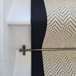 RainbowHome Herringbone Dapple Pure Wool Stair Runner With 100% Cotton Border 50 650 - thumbnail 3