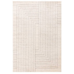 The Rug Edit Oslo Os05 Lines Grey Area Rug - 160X220Cm - thumbnail 2