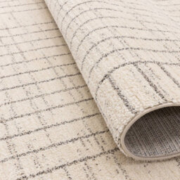 The Rug Edit Oslo Os05 Lines Grey Area Rug - 160X220Cm - thumbnail 7