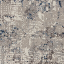 White Blue Modern Easy To Clean Floral Optical/ (3D) Rug For Dining Room Bedroom Living Room-239Cm X 300Cm - thumbnail 3