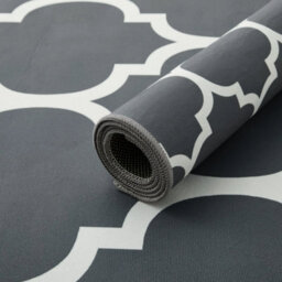Oxford Homeware Printed Rug, Non-Slip Pets Friendly, Living Room Rugs And Bedroom Rugs, (Ava Grey, 200X290Cm) - thumbnail 6