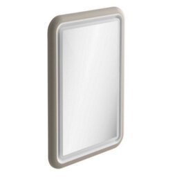 Plum&clay Sutton Grey Border Led Illuminated Bathroom Mirror (W)550mm (H)800mm