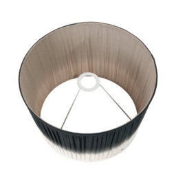Pacific Lifestyle 40Cm Black Ombre Soft Pleated Tapered Shade - thumbnail 4