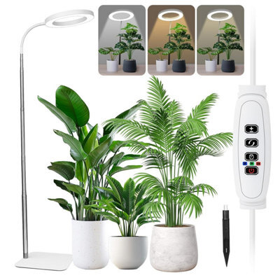 Grow Lights For Indoor Plants - Full Spectrum Led Plant Growing Light With 3 H / 9 H / 12 H Auto Timer, Height Adjustable 40-170