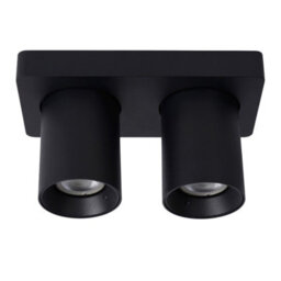 Lucide Nigel Modern Ceiling Spotlight - Led Dim To Warm - Gu10 - 2X5W 2200K/3000K - Black - thumbnail 3
