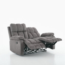 Manual Recliner Sofa, Fabric Upholstery Recliner Loverseat - thumbnail 1