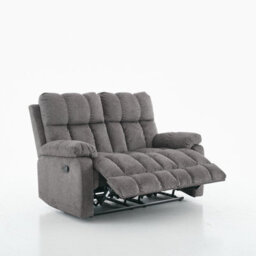 Manual Recliner Sofa, Fabric Upholstery Recliner Loverseat - thumbnail 2