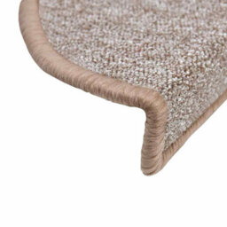 Berkfield Stair Mats 20 Pcs 56X17X3 Cm Light Brown Half Round - thumbnail 6
