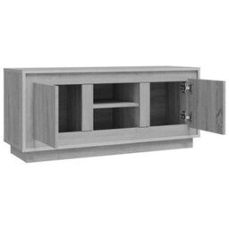 Berkfield Durable Tv Cabinet Grey Sonoma 102X35X45 Cm Engineered Wood - thumbnail 7