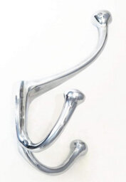 Castelion Chrome Double Hat And Coat Hook - thumbnail 2