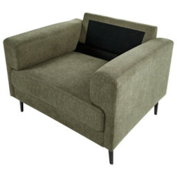 Beliani Industrial Armchair Lousto Fabric Green - thumbnail 7