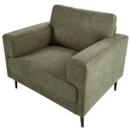 Beliani Industrial Armchair Lousto Fabric Green - thumbnail 6