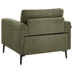 Beliani Industrial Armchair Lousto Fabric Green - thumbnail 4
