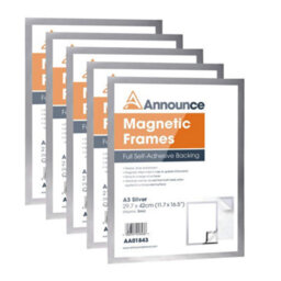Advance Announce Magnetic Frame A3 Silver (Pack Of 5) Aa01844 - thumbnail 1