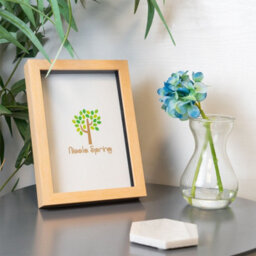 "Nicola Spring A5 (6 X 8"") Photo Frame - Light Wood - 3D Photo Frame Picture Frame Box Portrait Display Case (23.5 X 17Cm)" - thumbnail 6
