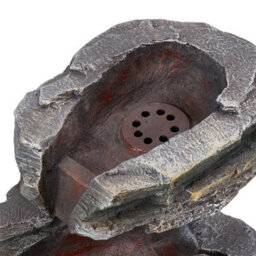 Living And Home 6-Tier Resin Solar-Powered Water Fountain Outdoor Gardening Decor, Faux Stone Design,  60Cm (H) - thumbnail 7