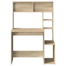 Berkfield Desk With Shelves Sonoma Oak 100X45X140 Cm Engineered Wood - thumbnail 4