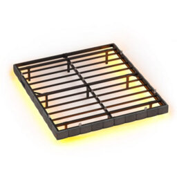 Ledrem Double Floating Bed, Rgb Leds, Usb Sockets, Padded Edges, Grey, 190X135Cm - thumbnail 2