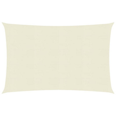 Berkfield Sunshade Sail 160 G/m2 Cream 3X5 M Hdpe - image 1
