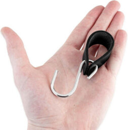 Multifunctional Leather S, Hooks, Black, 2 Pieces, Coat Hook, For Kitchen, Bathroom, Bedroom And Office, 10.2X3Cm - thumbnail 4