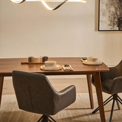 Beliani White Led Pendant Lamp, Modern Geometric Aluminium Frame With Integrated Led, 90 X 16 X 100Cm - image 1