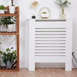 Fativo Horizontal Radiator Cover Grill Shelf Cabinet Mdf Wood Modern Traditional Furniture (19D X 78W X 92.2H Cm) - thumbnail 6