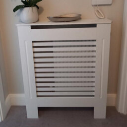 Fativo Horizontal Radiator Cover Grill Shelf Cabinet Mdf Wood Modern Traditional Furniture (19D X 78W X 92.2H Cm) - thumbnail 9