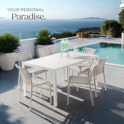 Tectake Garden Chairs Alcudia - Durable, Stackable And Weather-Resistant - Taupe - Set Of 2 - thumbnail 8