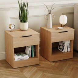 Lassic Vida Designs Trega 4 Piece Bedroom Set (1 Drawer Bedside Chest X2, 5 Drawer Chest, 2 Door 2 Drawer Wardrobe) Pine - thumbnail 4
