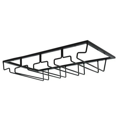 Under Cabinet Stemware Rack Bar Kitchen Wine Glass Holder - image 1