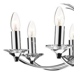 The Lighting Studio Medusa 8 Light Dual Mount Pendant K9 Crystal Polished Chrome - thumbnail 4