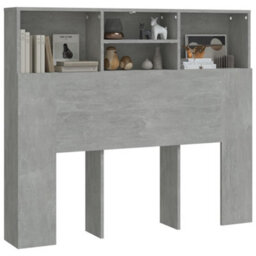 Vidaxl Headboard Cabinet Concrete Grey 120X19X103.5 Cm Headboard Cabinets - thumbnail 4