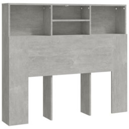 Vidaxl Headboard Cabinet Concrete Grey 120X19X103.5 Cm Headboard Cabinets - thumbnail 2