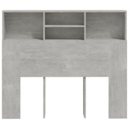 Vidaxl Headboard Cabinet Concrete Grey 120X19X103.5 Cm Headboard Cabinets - thumbnail 5