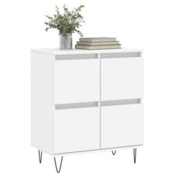 Berkfield Durable Sideboard White 60X35X70 Cm Engineered Wood - thumbnail 3
