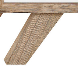 Beliani Sideboard White And Light Brown - 3 Drawers, 2 Cabinets, W140 X D40 X H75Cm - thumbnail 7