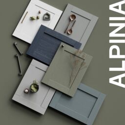 Alpinia Matt Midnight Navy Wine Rack Fascia, (H)715mm(W)147mm - thumbnail 4