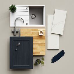 Alpinia Matt Midnight Navy Wine Rack Fascia, (H)715mm(W)147mm - thumbnail 3