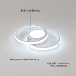 Pheashine White Round Led Ceiling Light 42W 4000Lm 40Cm 6500K Cold Modern Design - thumbnail 5