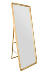 "Mirroroutlet The Naturalis - Solid Oak Rounded Corner Cheval Mirror 67"" X 23"" (170Cm X 58Cm) Scandinavian 'scandi' Inspired" - thumbnail 4