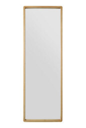 "Mirroroutlet The Naturalis - Solid Oak Rounded Corner Cheval Mirror 67"" X 23"" (170Cm X 58Cm) Scandinavian 'scandi' Inspired" - thumbnail 3