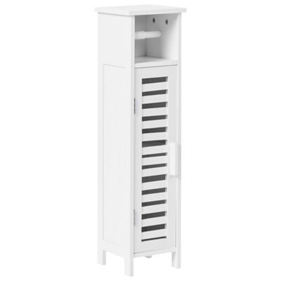 Beliani Toilet Paper Cabinet Olathe Bamboo White - image 1