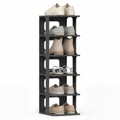 6-Tier Stackable Shoe Rack For Closet - image 1