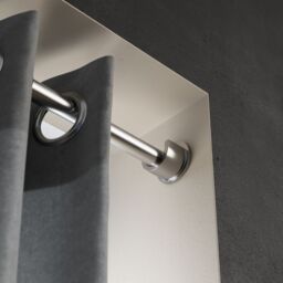 GoodHome Athens Grey Brushed Nickel Effect Metal & Plastic Recess Curtain Pole Bracket - thumbnail 5