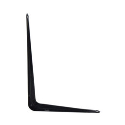 Neptune Black Metal Steel Shelf Wall Brackets 100mm X 125mm - 12 Pack - thumbnail 3