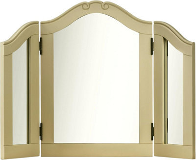 Statement Furniture Juliette 3-Way Dressing Table Mirror - Gold - image 1