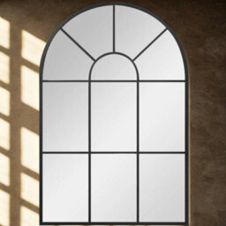 FURNOLD Large Arched Metal Wall Mirror For Bedroom Living Room - thumbnail 2