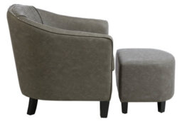 Orsina Comfortable Chair With Footstool, Stylish Armchair And Footstool, Sturdy Accent Chair With Footstool - thumbnail 2