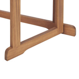 Beliani Balcony Table Acacia Wood 110 X 47 Cm Adjustable Folding - Weather-Resistant Outdoor Table - thumbnail 8